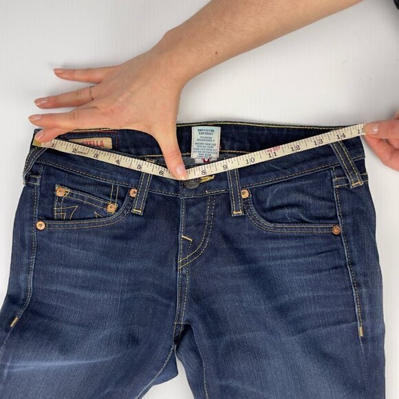 True Religion Stella XXX Low Rise Skinny fit Dark Wash Stretch Jeans Size‎ 26 - Picture 9 of 13